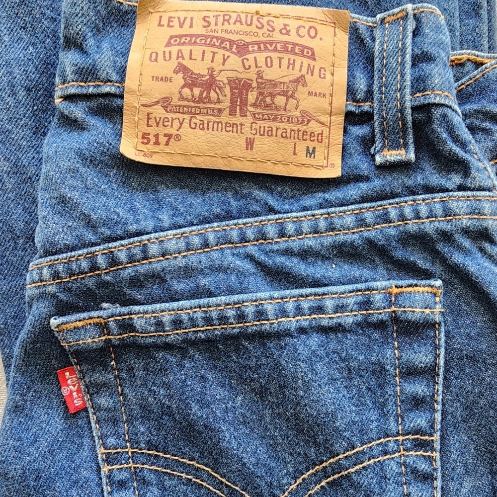 VTG 90's Levi's 517 Low Rise Bootcut Jeans  NOS 5 jr M y2k bootcut streetwear